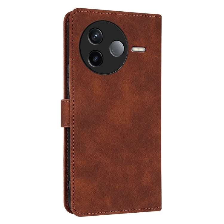 For Redmi K80 AZNS Skin Feel Calf Texture Flip Leather Phone Case
