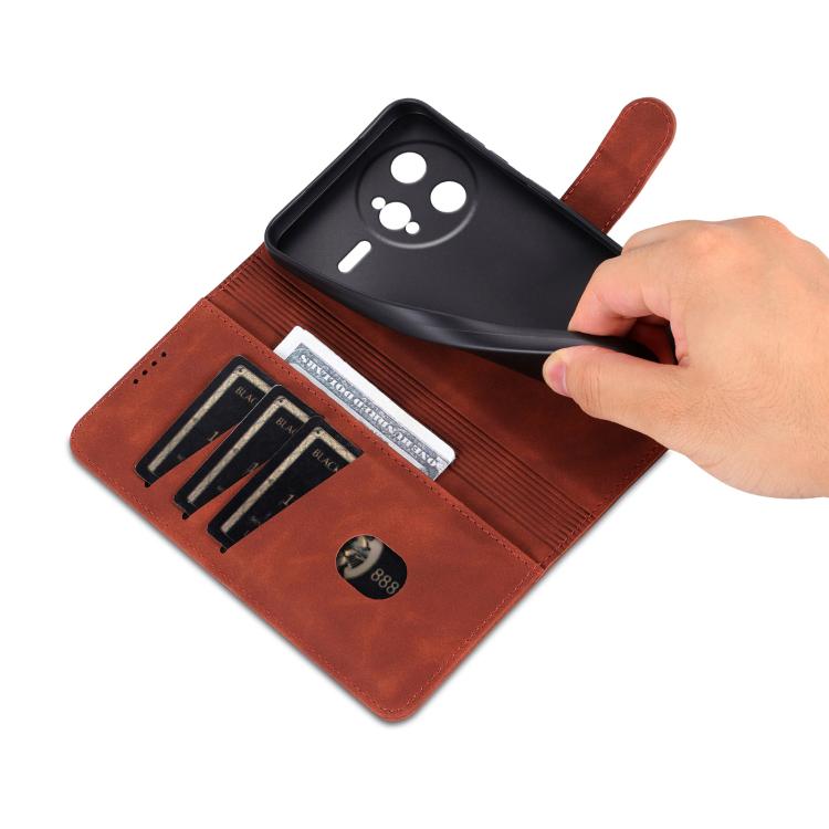 For Redmi K80 Pro AZNS Skin Feel Calf Texture Flip Leather Phone Case