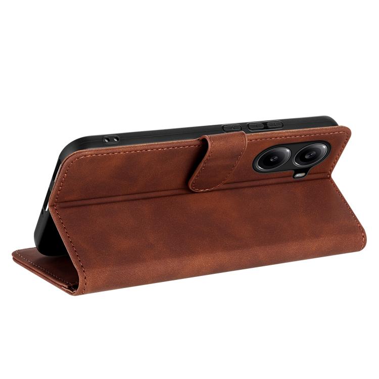 For Redmi Turbo 4 / Xiaomi Poco X7 Pro AZNS Skin Feel Calf Texture Flip Leather Phone Case