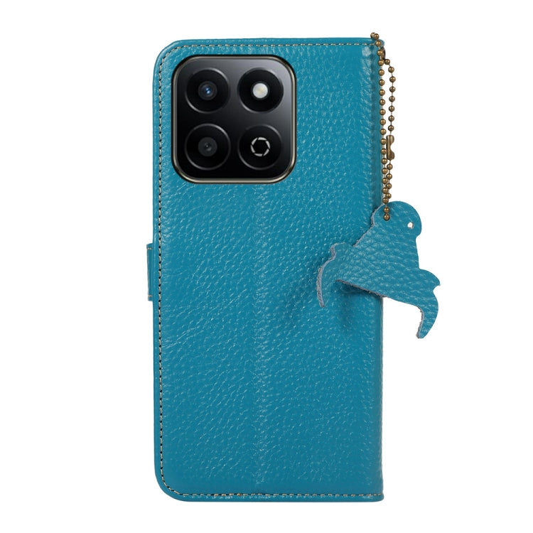 For Honor Play 60 Plus Genuine Leather Litchi Texture RFID Leather Phone Case