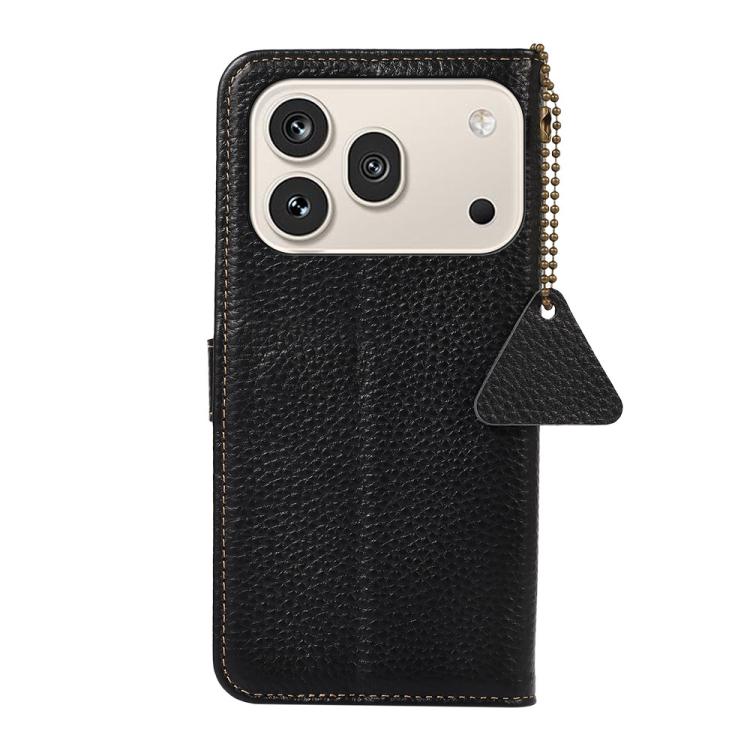 For Honor 600 Global/600 Pro Global Genuine Leather Litchi Texture RFID Leather Phone Case