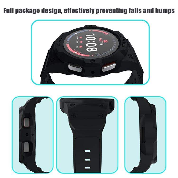 For Samsung Galaxy Watch 7 44mm Integrated TPU Watch Band