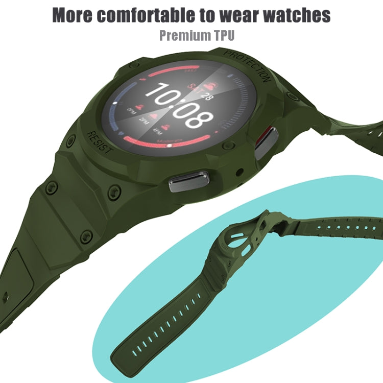 For Samsung Galaxy Watch 7 44mm Integrated TPU Watch Band