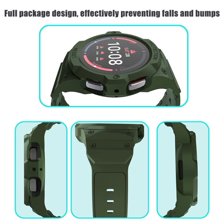 For Samsung Galaxy Watch 7 44mm Integrated TPU Watch Band