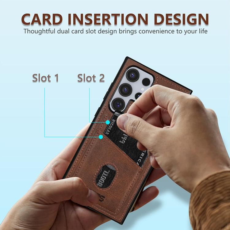 For Samsung Galaxy S24 Ultra 5G AZNS K1 Series Card Slot Business Phone Case