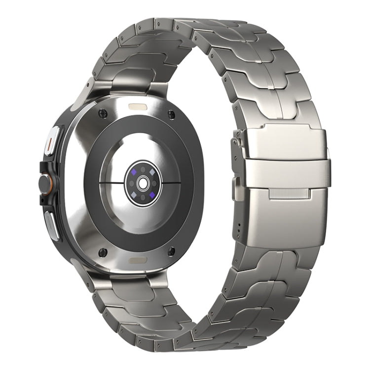 For Samsung Galaxy Watch Ultra / Ultra 2025 Safety Buckle Pure Titanium Watch Band