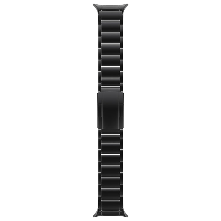 For Samsung Galaxy Watch Ultra / Ultra 2025 Three Beads Tortoise Buckle Titanium Steel Watch Band
