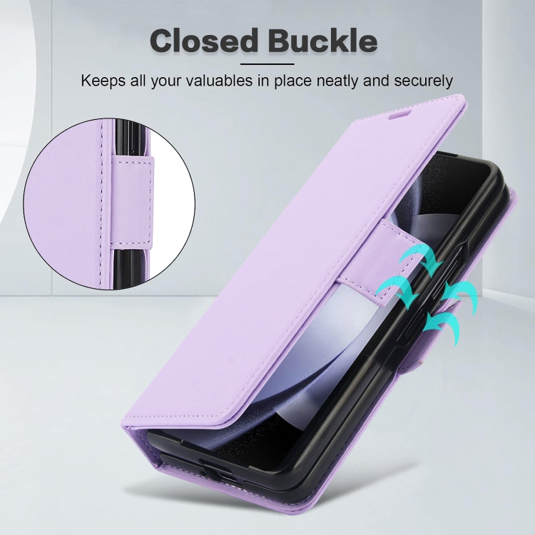For Samsung Galaxy Fold3 5G Side Buckle Leather Phone Case