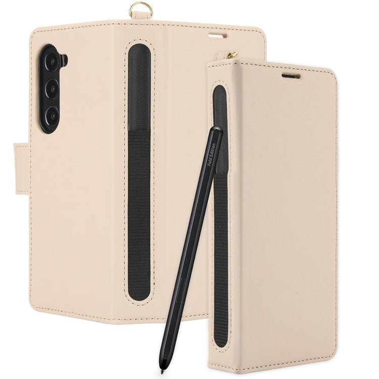 For Samsung Galaxy Fold3 5G Side Buckle Leather Phone Case