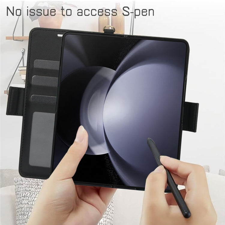 For Samsung Galaxy Fold4 5G Side Buckle Leather Phone Case