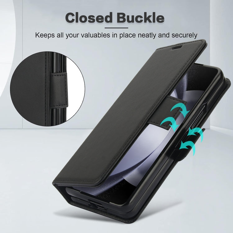 For Samsung Galaxy Fold4 5G Side Buckle Leather Phone Case