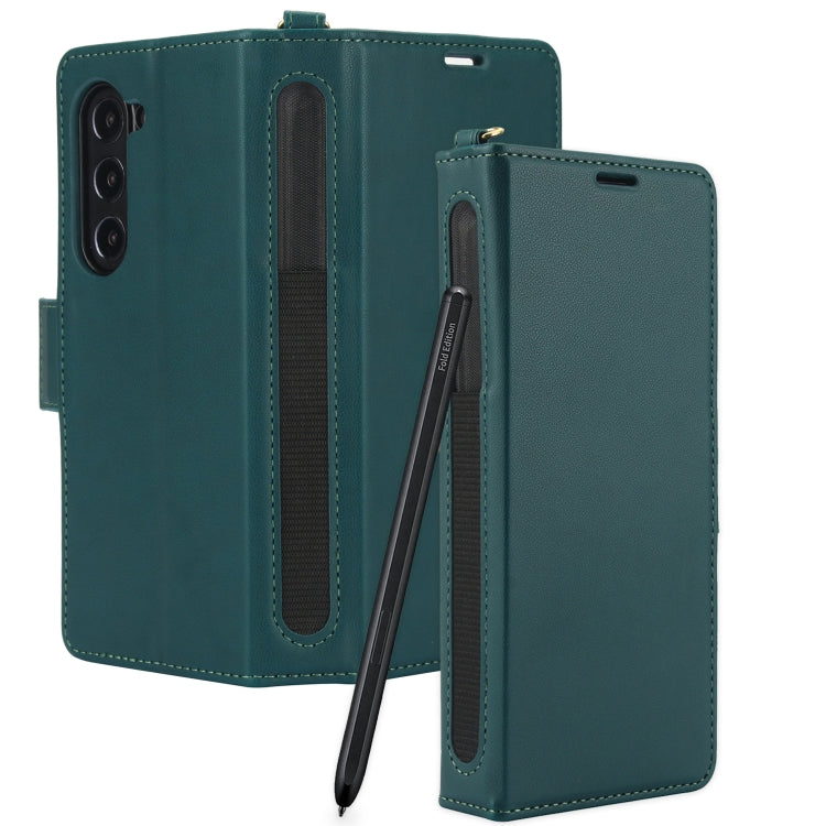 For Samsung Galaxy Fold4 5G Side Buckle Leather Phone Case