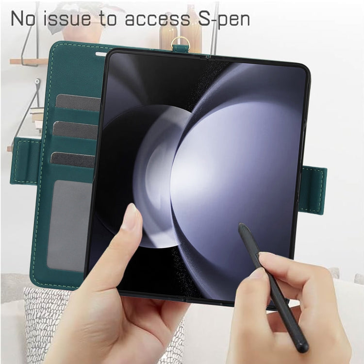 For Samsung Galaxy Fold4 5G Side Buckle Leather Phone Case