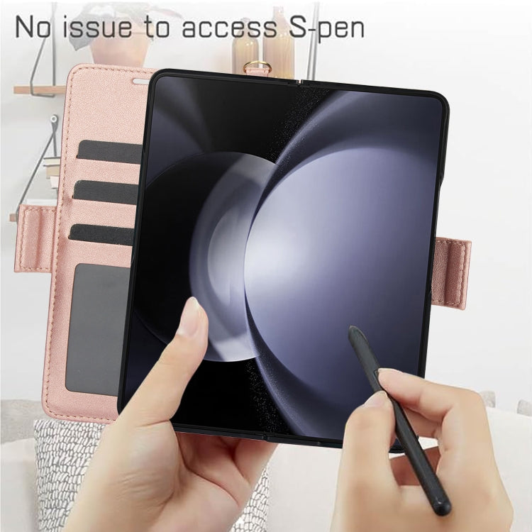 For Samsung Galaxy Fold4 5G Side Buckle Leather Phone Case