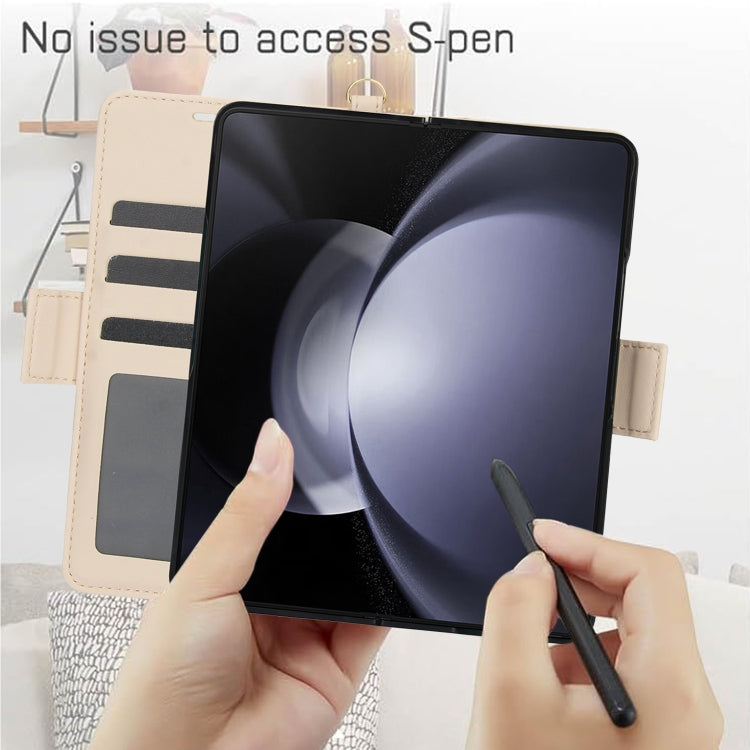 For Samsung Galaxy Fold4 5G Side Buckle Leather Phone Case