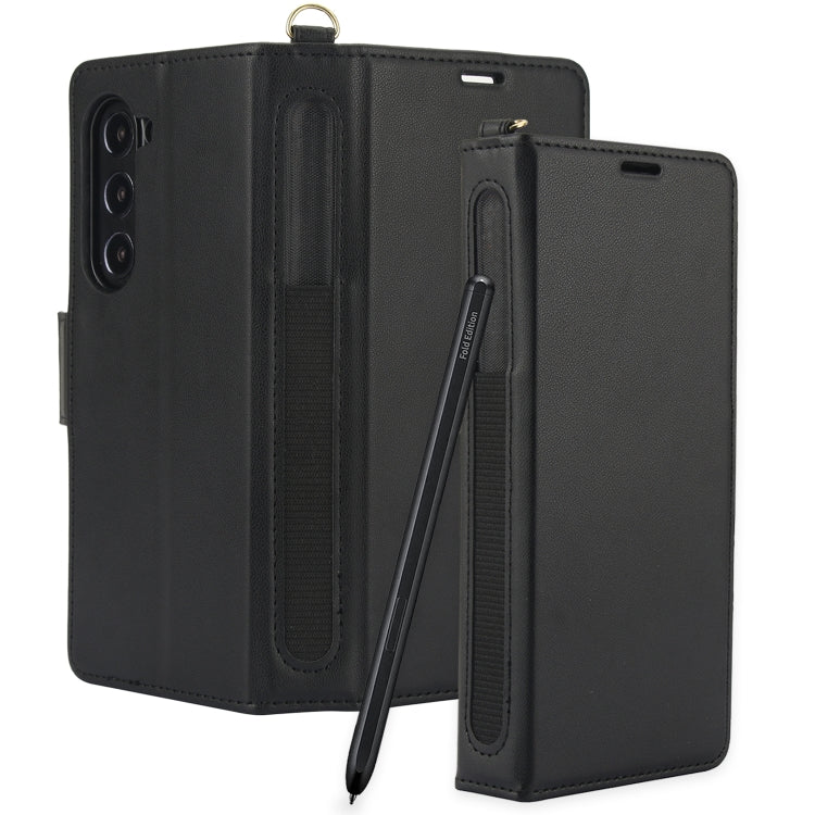 For Samsung Galaxy Fold5 5G Side Buckle Leather Phone Case