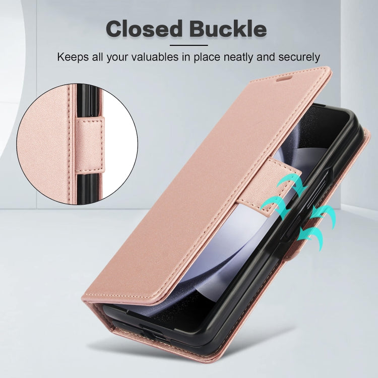 For Samsung Galaxy Fold5 5G Side Buckle Leather Phone Case