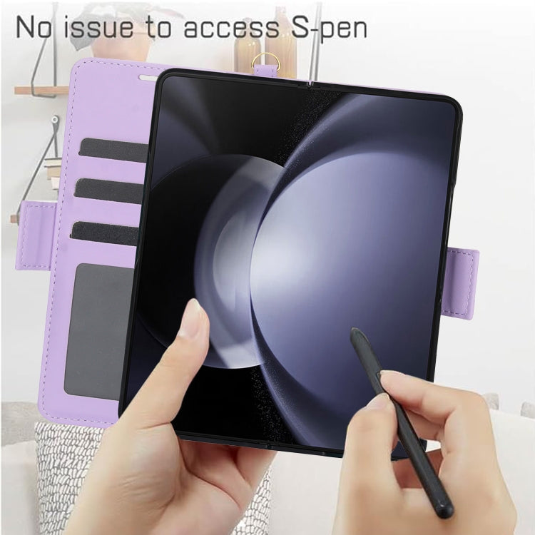 For Samsung Galaxy Fold5 5G Side Buckle Leather Phone Case