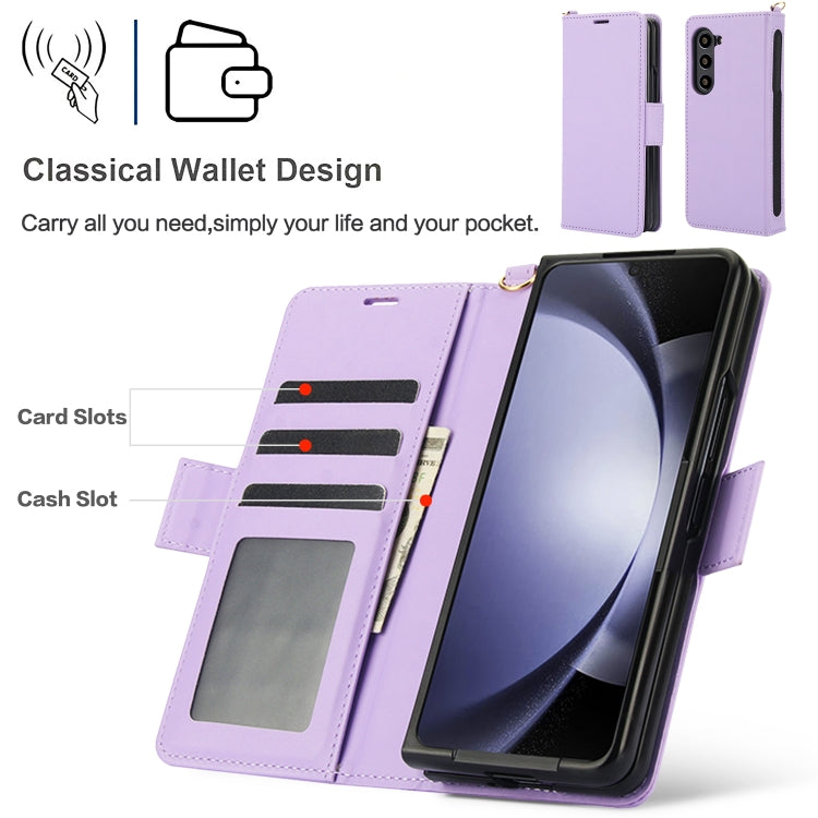 For Samsung Galaxy Fold5 5G Side Buckle Leather Phone Case