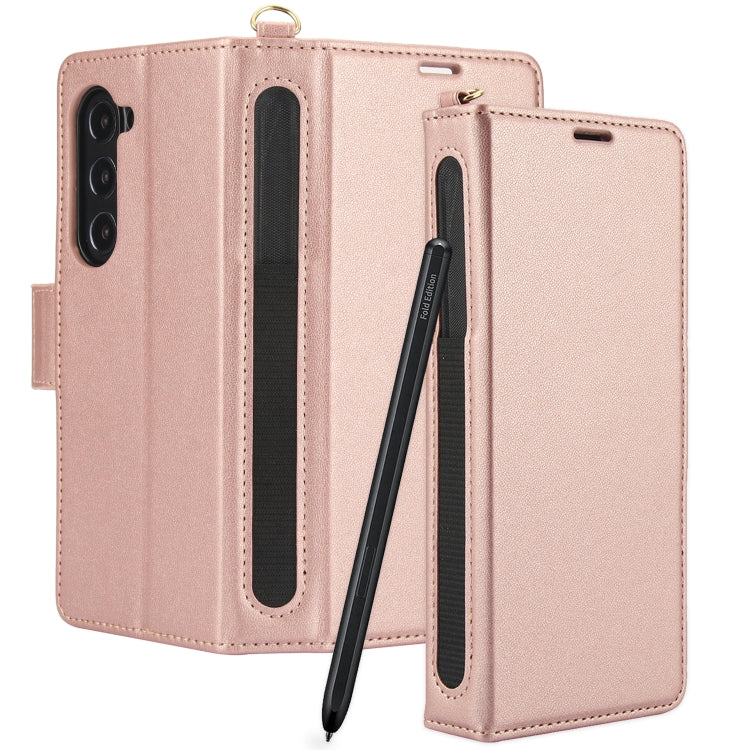 For Samsung Galaxy Fold6 5G Side Buckle Leather Phone Case