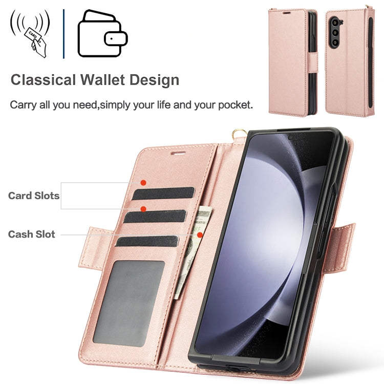 For Samsung Galaxy Fold6 5G Side Buckle Leather Phone Case