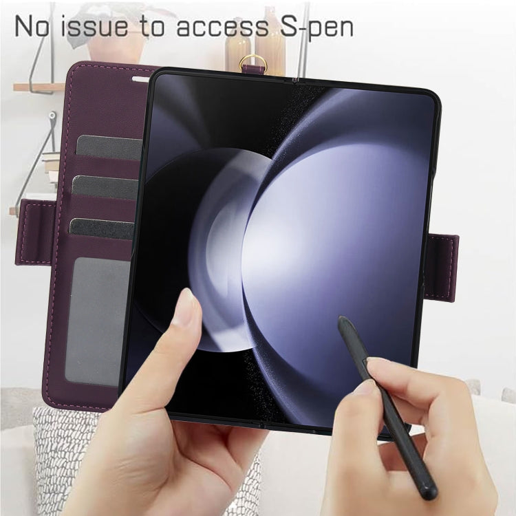For Samsung Galaxy Fold6 5G Side Buckle Leather Phone Case