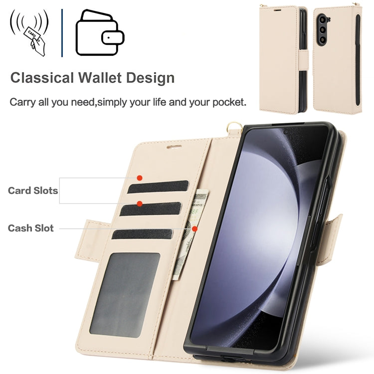 For Samsung Galaxy Fold6 5G Side Buckle Leather Phone Case