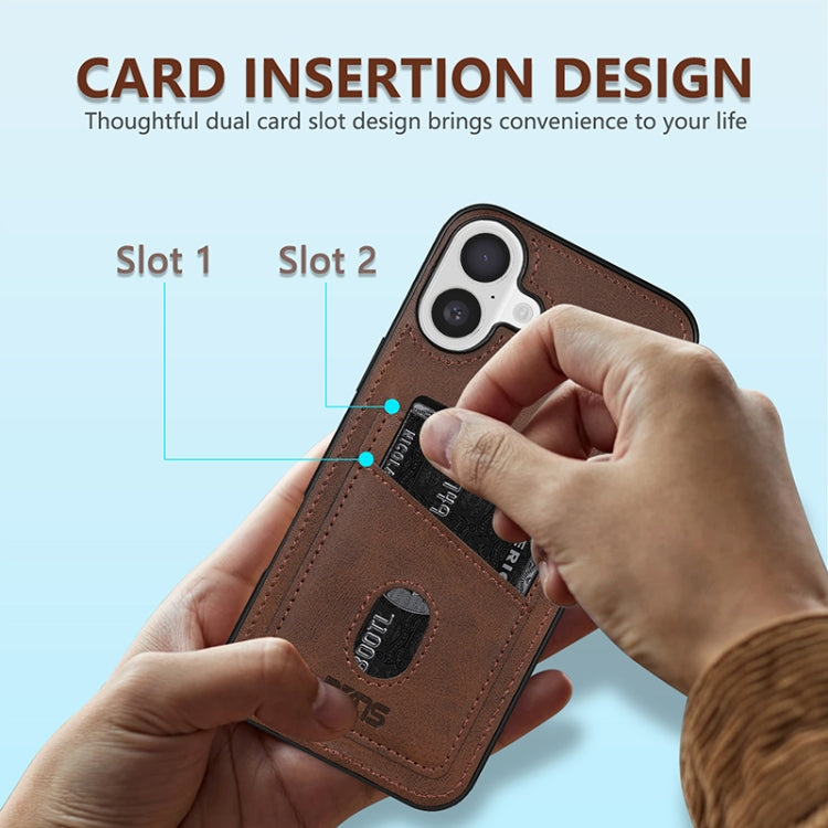 For iPhone 16 AZNS K1 Series Card Slot Business Phone Case