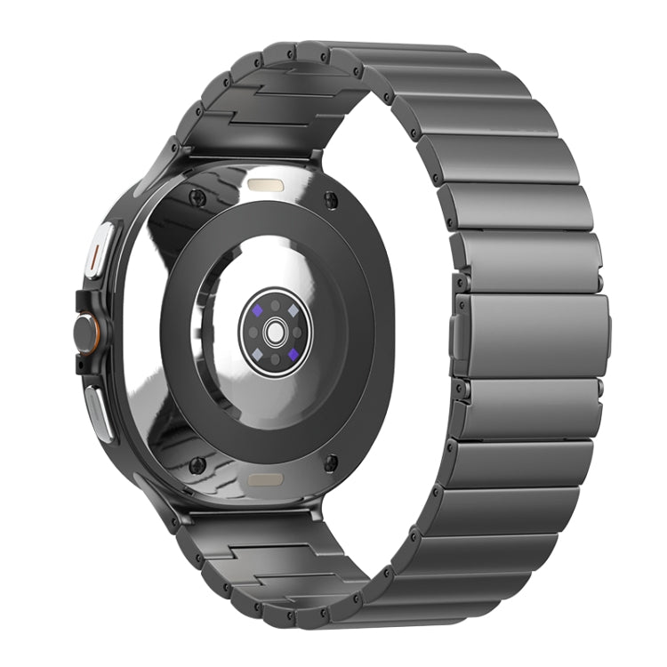 For Samsung Galaxy Watch Ultra / Ultra 2025 One Bead Flat Buckle Pure Titanium Watch Band