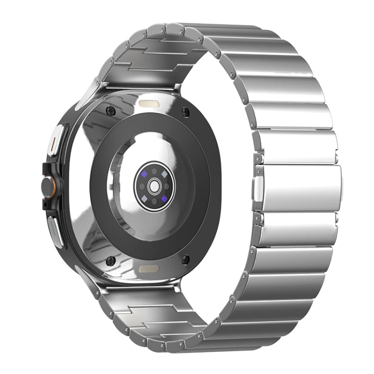 For Samsung Galaxy Watch Ultra / Ultra 2025 One Bead Flat Buckle Pure Titanium Watch Band