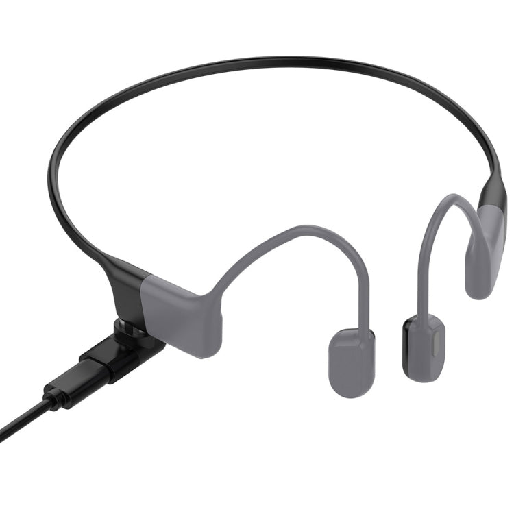 For Shokz OpenSwim Pro 2 / Pro S710 Bone Conduction Earphone USB-C / Type-C Interface Adapter Converter - Black