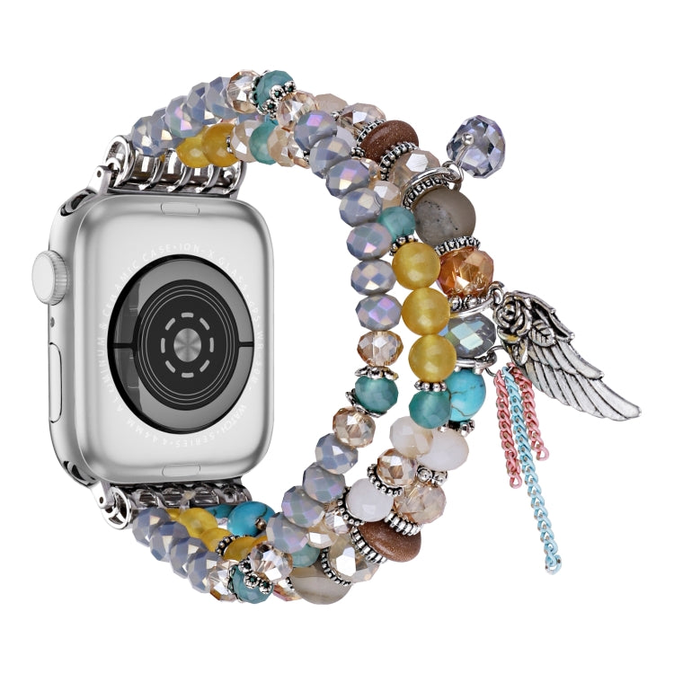 For Apple Watch 46mm / 49mm / 45mm / 44mm Colored Diamond Tassel Chain Watch Band