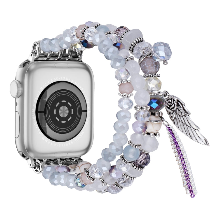 For Apple Watch 42mm / 41mm / 40mm / 38mm Colored Diamond Tassel Chain Watch Band