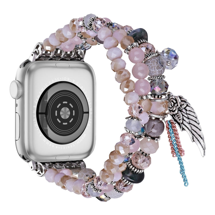 For Apple Watch 42mm / 41mm / 40mm / 38mm Colored Diamond Tassel Chain Watch Band