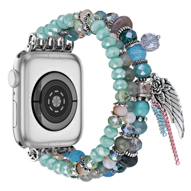 For Apple Watch 42mm / 41mm / 40mm / 38mm Colored Diamond Tassel Chain Watch Band