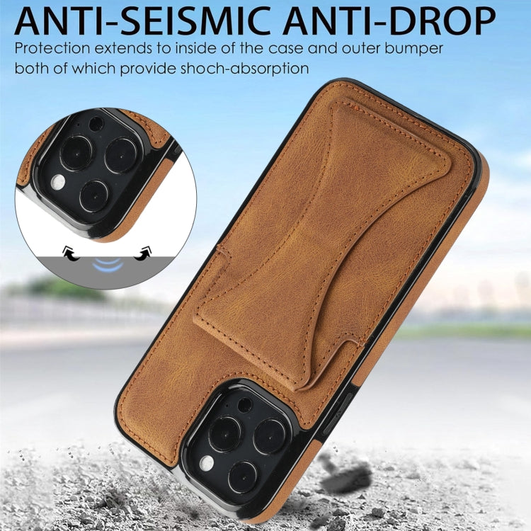 For iPhone 16 Pro Max Ultra-thin Shockproof Phone Protective Case with Holder