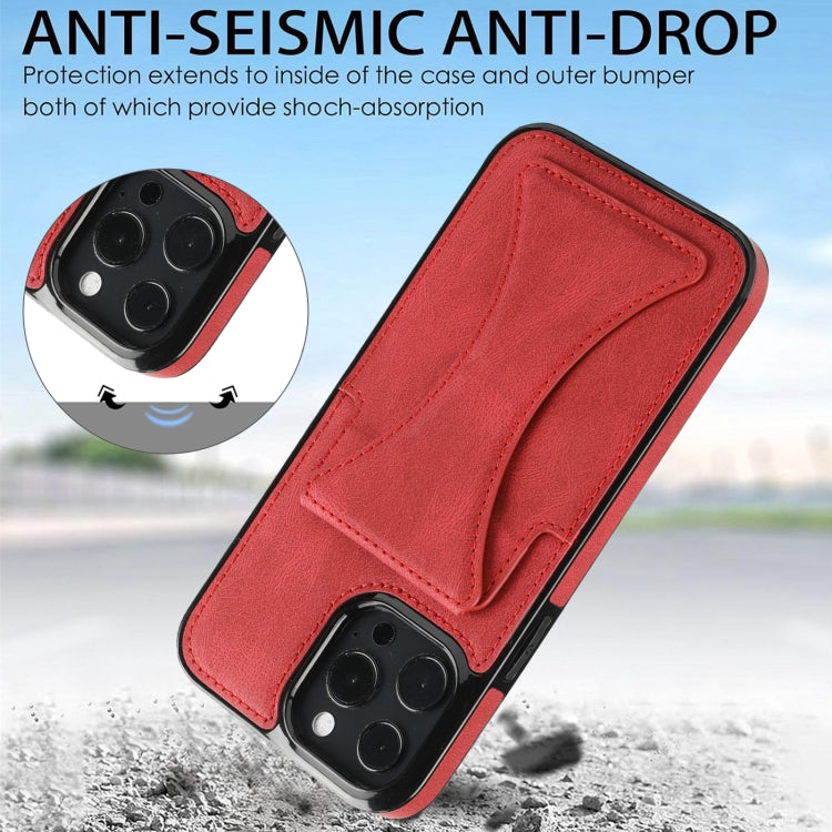 For iPhone 16 Pro Max Ultra-thin Shockproof Phone Protective Case with Holder