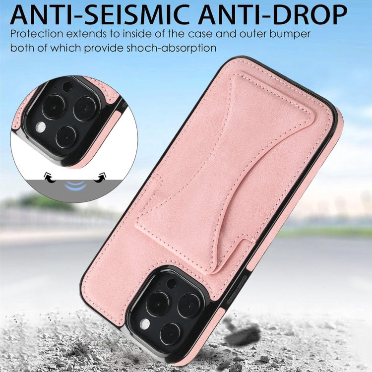 For iPhone 16 Pro Ultra-thin Shockproof Phone Protective Case with Holder