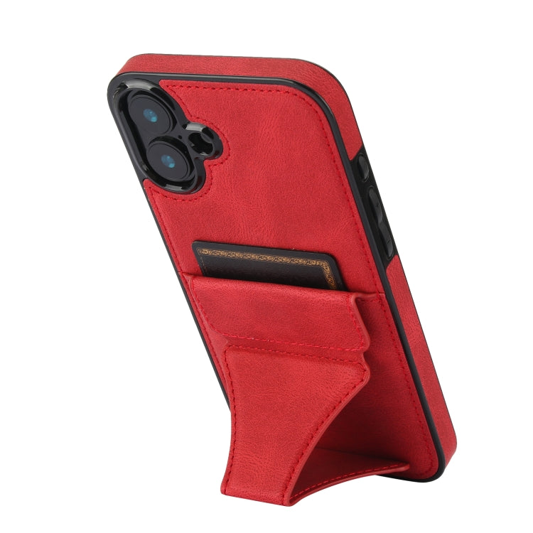 For iPhone 16 Plus Ultra-thin Shockproof Phone Protective Case with Holder