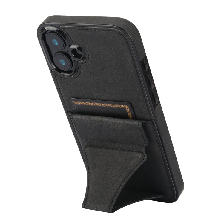 For iPhone 16 Plus Ultra-thin Shockproof Phone Protective Case with Holder