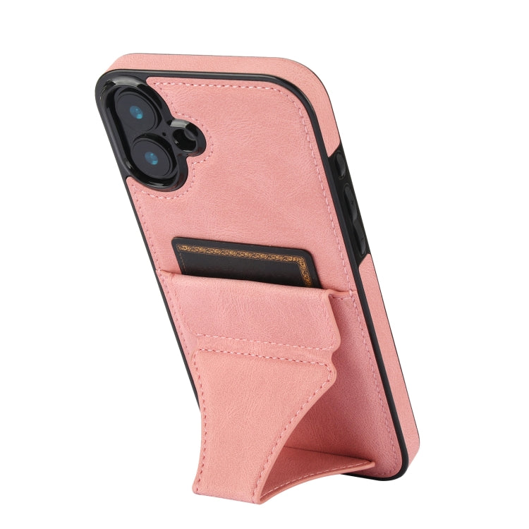 For iPhone 16 Plus Ultra-thin Shockproof Phone Protective Case with Holder
