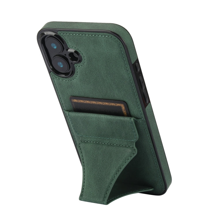 For iPhone 16 Ultra-thin Shockproof Phone Protective Case with Holder