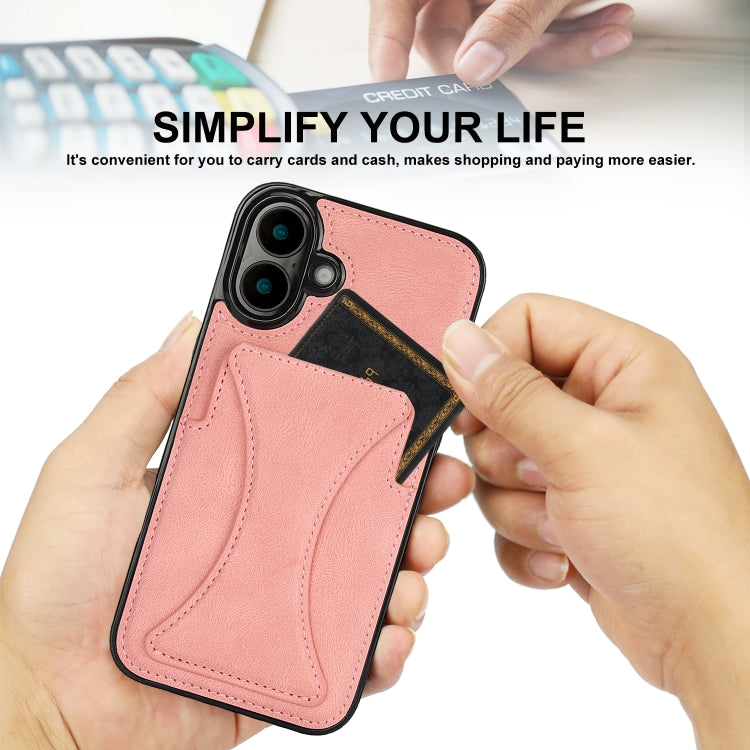For iPhone 16 Ultra-thin Shockproof Phone Protective Case with Holder