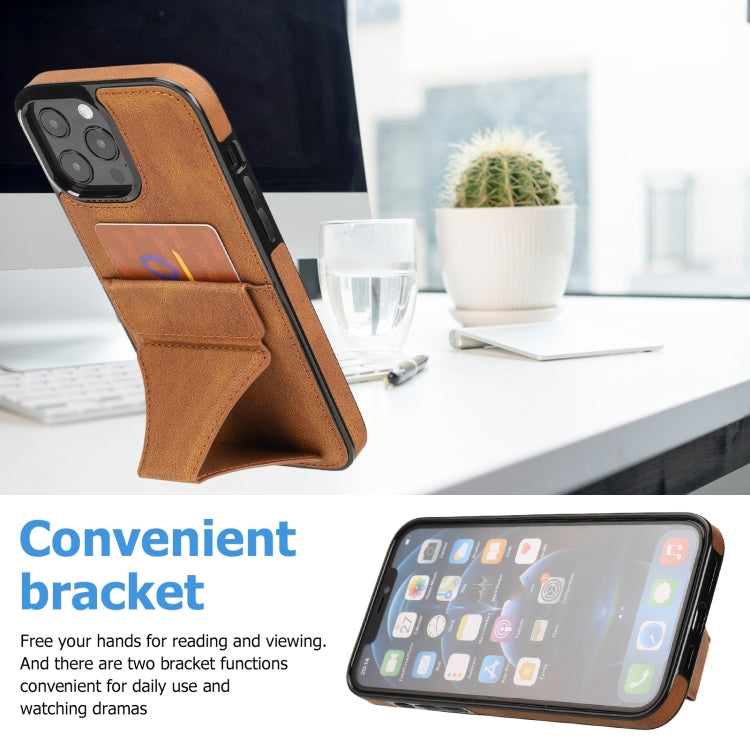 For iPhone 15 Pro Max Ultra-thin Shockproof Phone Protective Case with Holder