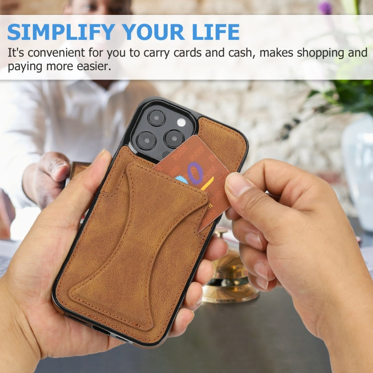For iPhone 15 Pro Max Ultra-thin Shockproof Phone Protective Case with Holder