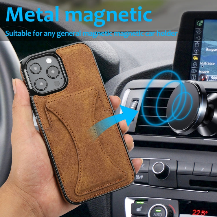 For iPhone 15 Pro Max Ultra-thin Shockproof Phone Protective Case with Holder