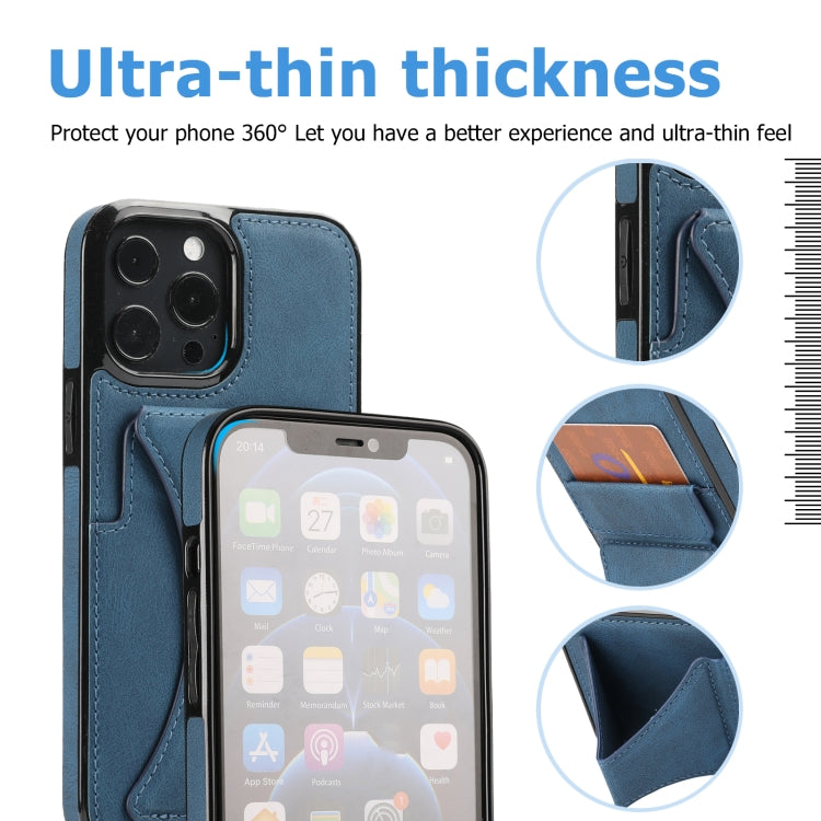 For iPhone 15 Pro Max Ultra-thin Shockproof Phone Protective Case with Holder