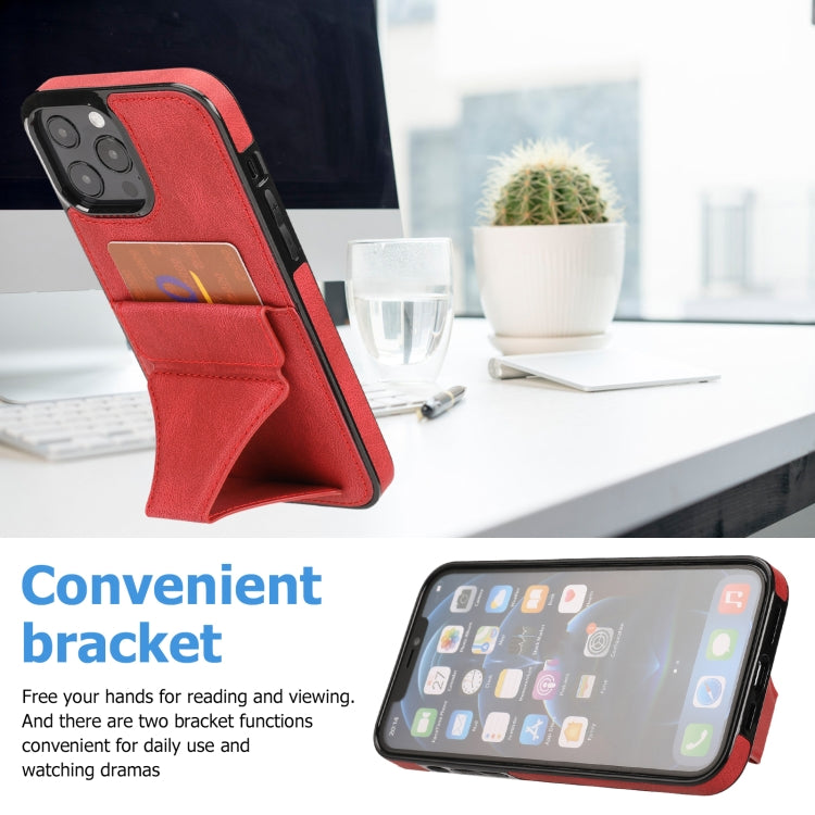 For iPhone 15 Pro Max Ultra-thin Shockproof Phone Protective Case with Holder