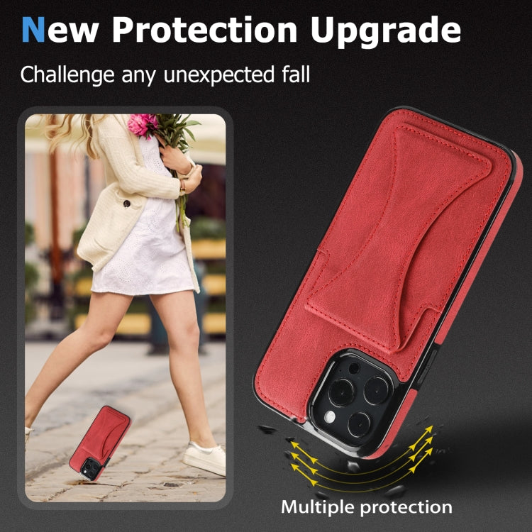 For iPhone 15 Pro Max Ultra-thin Shockproof Phone Protective Case with Holder