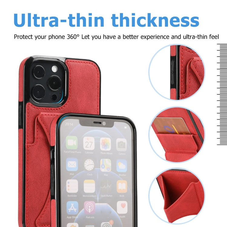 For iPhone 15 Pro Max Ultra-thin Shockproof Phone Protective Case with Holder